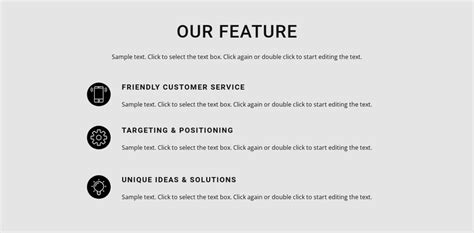 Feature List Css Template