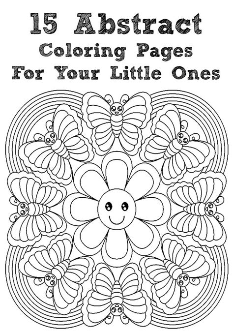 Get hold of these colouring sheets that are full of abstract images and offer them to your kid. Abstract Coloring Pages - Free Printable - MomJunction ...