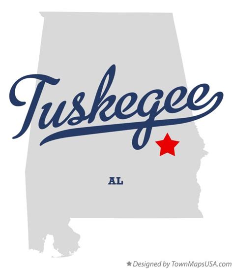 Map Of Tuskegee Al Alabama