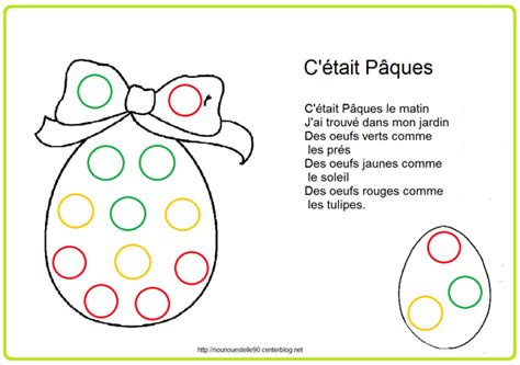Scène et vocabulaire sur le thème pâques. poesie paques