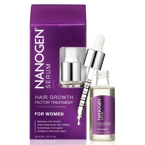 Hair vitamins for faster hair growth: Nanogen Growth Factor Treatment Serum for Women ...