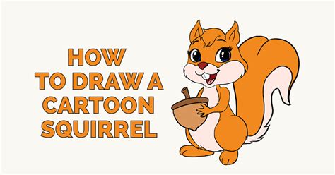 How To Draw A Squirrel In A Few Easy Steps Easy Drawing Guides