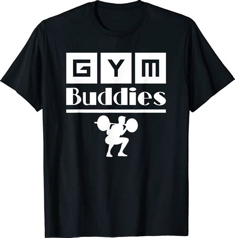 Gym Buddies Guy Workout T Shirt Uk Clothing