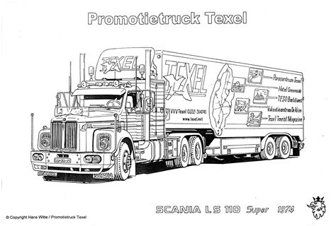 Scania kleurplaat nieuw kleurplaten van vrachtwagens cartoon. Texeltruck - tekeningen