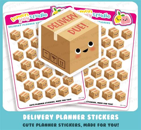 32 Cute Deliveryparcelpackage Planner Stickers Etsy