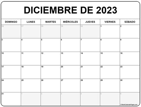 Calendario De Diciembre 2023 Para Imprimir Kulturaupice