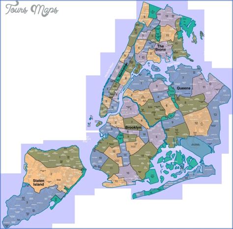 Queens New York Map Neighborhood