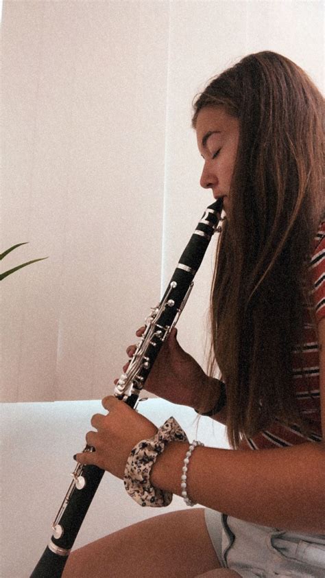 Girl Playing The Clarinet Clarinet Photography Music Aesthetic Clarinet