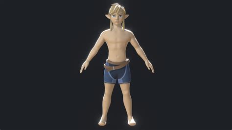 link breath of the wild 3d model by jay golden gubble [35b6ae2] sketchfab