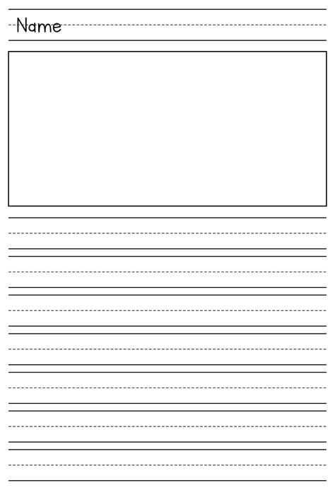 Free Printable Primary Paper Template 9 Best Standard Printable Lined
