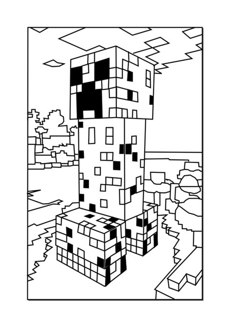 30 minecraft coloring pages mutant zombie. Creeper Coloring Page at GetColorings.com | Free printable ...