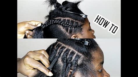 Here is a step by step breakdown on how to cornrow your own natural hair. HOW TO: Cornrow For BEGINNERS NEW METHOD (2 WAYS ...