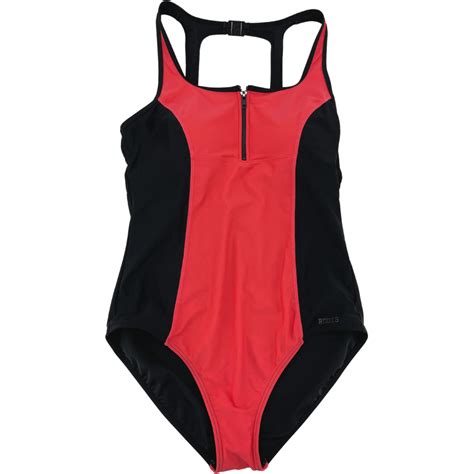 roots women s pink and black one piece bathing suit various sizes canadawide liquidations