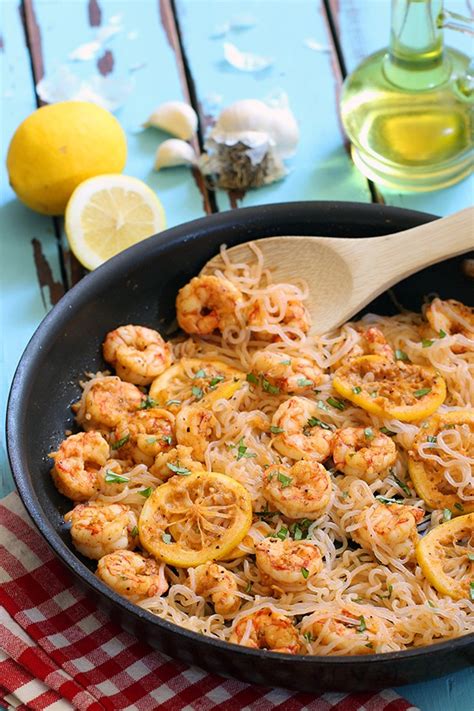 Low Carb Lemon Garlic Shrimp Pasta Recipe Tasteaholics