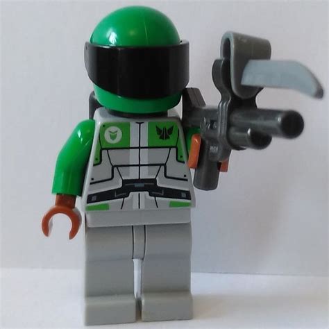 Lego Space Marine Green Galaxy Squad Spaceman Mercenary Man
