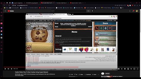 Cookie Clicker How To Hack Cookies Using Inspect Element Youtube