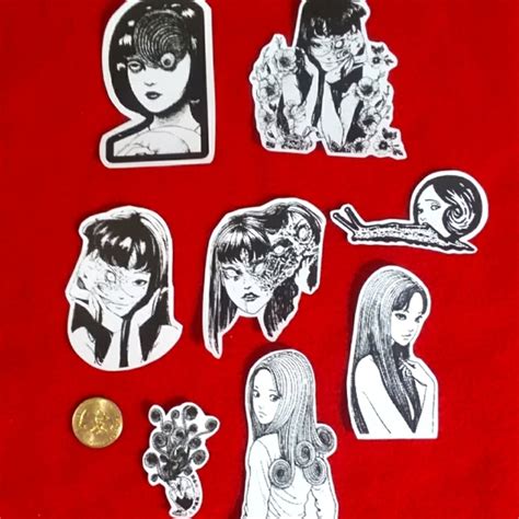Handmade Accessories Handmade Anime Manga Horro Junji Ito Stickers