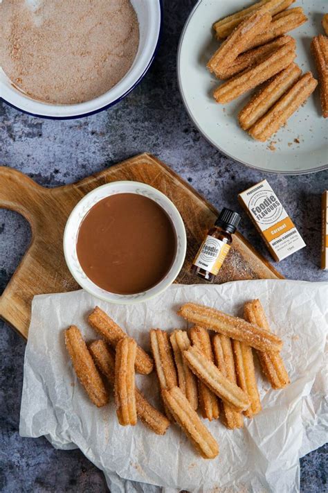 Caramel Churros With Chocolate Sauce Recipe Foodie Flavours