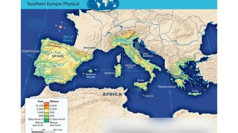 Southern Europe Physical Features Diagram Quizlet