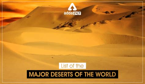 The 6 Largest Deserts In The World Download Team Images