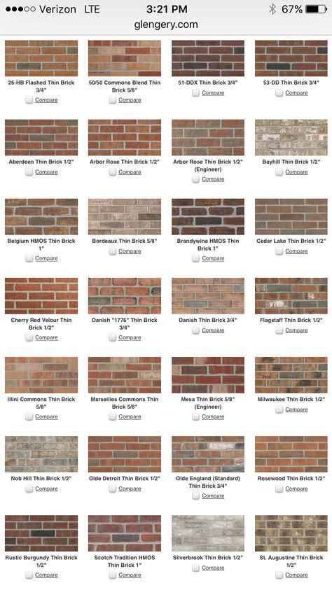 9 Brick Type And Colour Ideas In 2021 Brick Types Of Bricks House