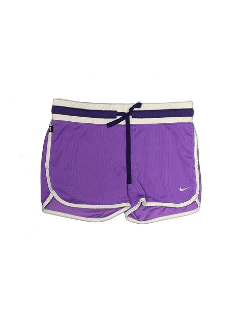 Nike 100 Polyester Color Block Purple Athletic Shorts Size Xs 86