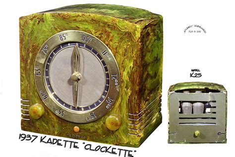 Catalin Radio Kadette Model K25 Clockette 1937 Antique Radio