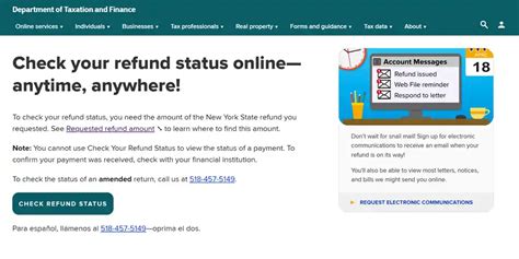 Check Your Ny State Tax Refund Status Article And Faqs