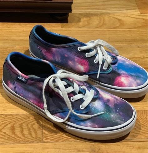 Girls 5 Galaxy Vans Camden Sneakers Etsy