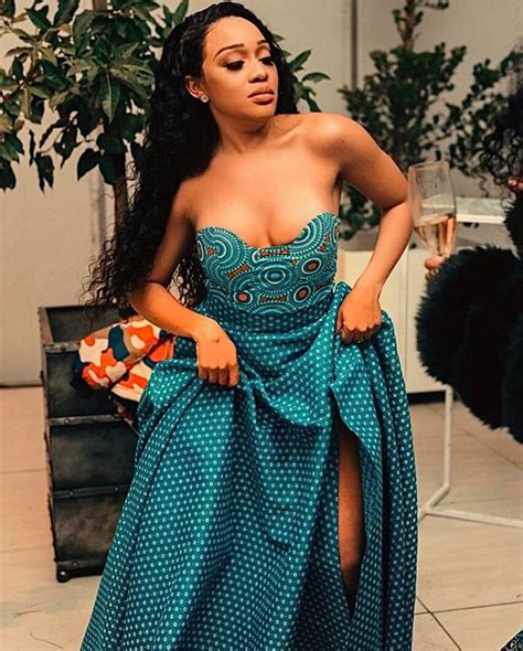 Learn more about thando thabethe and get the latest thando thabethe articles and information. Thando Thabethe In Strapless Mixed Shweshwe Print Dress ...
