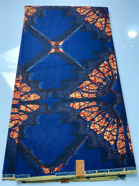 Exclusive African Ankara Wax Print Fabrics Sell By 6 Yards Etsy