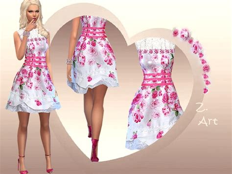 Pure Romantic Dress By Zuckerschnute20 At Tsr Sims 4 Updates