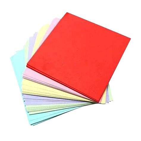 100 Sheets 10 Colors Double Sided Folding Origami Papers Arts Crafts