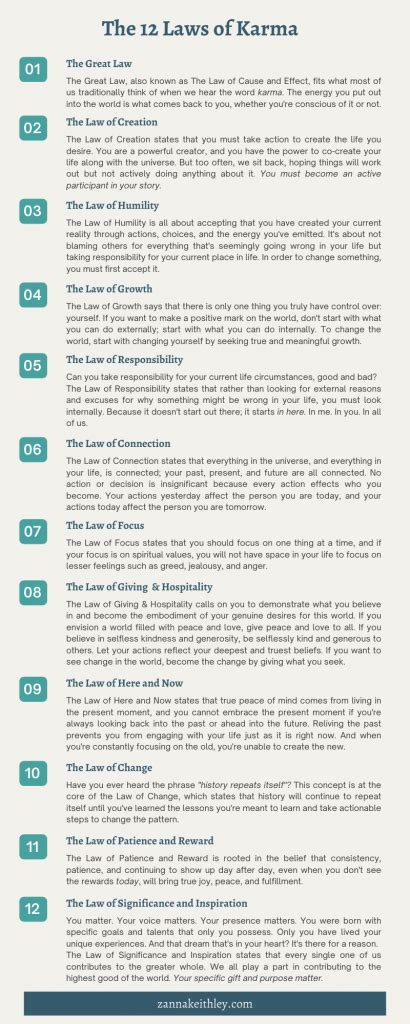 The 12 Laws Of Karma Explained A Complete Guide