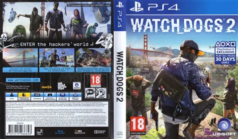 Watch Dogs 2 Dvd Cover And Label 2016 Pal Ps4