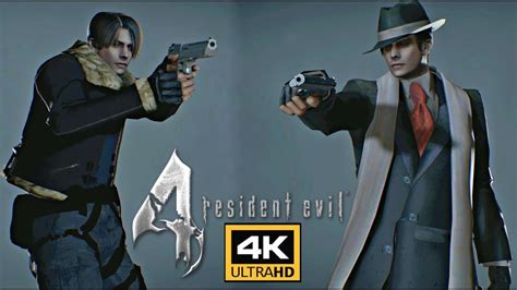 Resident Evil 2 Re4 Mod For Leon 4k Youtube