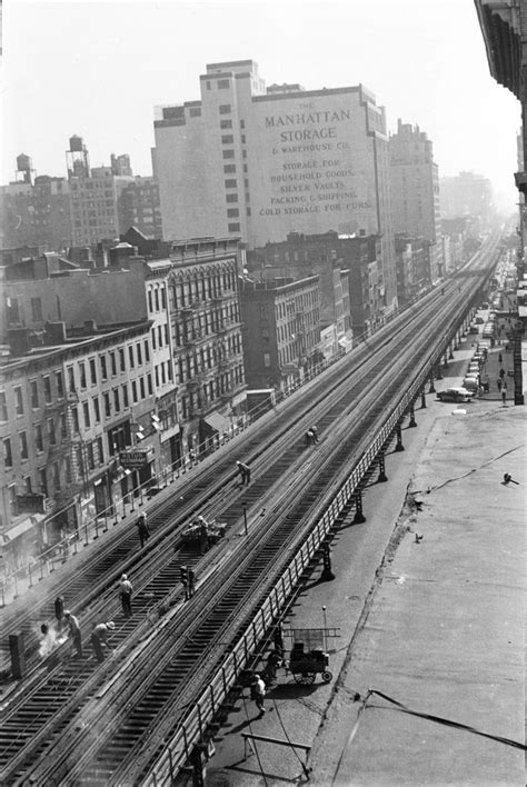See Rare Vintage Photos Of The Elevated Train That Once Ran Above Third