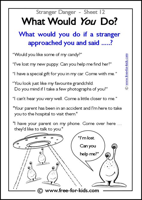 Our printable safety signs and osha signs can be used to meet occupational safety and health regulations. More Stranger Danger Worksheets and Colouring Pages ...
