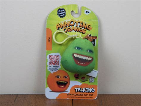 Annoying Orange 2 Non Talking Pear Plush Clip On Doll Keychain On