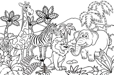 Menggambar Dan Mewarnai Kebun Binatang How To Draw Zoo Youtube Otosection