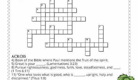 fruit of the spirit worksheet