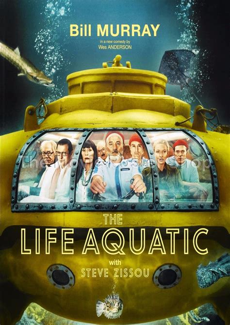 The Life Aquatic With Steve Zissou Movie Poster A1 A2 A3 Ebay