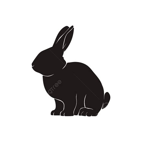 Bunny Face Silhouette Svg