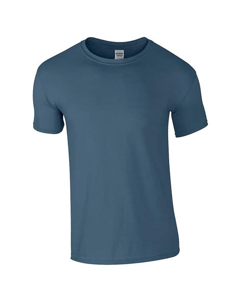 Download GILDAN G64000 Softstyle Men's T-Shirt in Indigo Blue ...