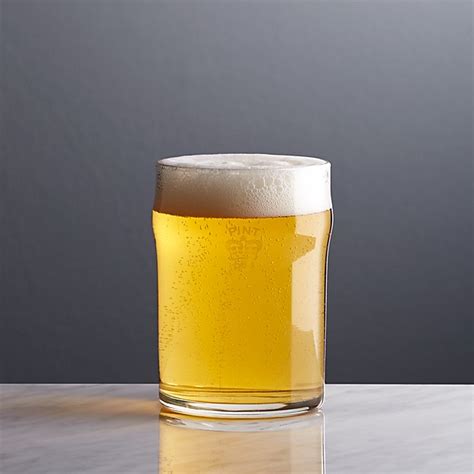 6 pint glasses and 1 half pint glass pint glasses and half pint glass. Half Pint Glass Tumbler with Crown + Reviews | Crate and ...