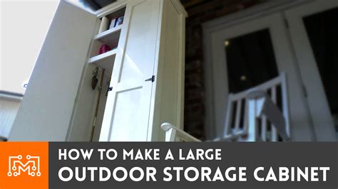 How To Make A Large Outdoor Storage Cabinet I Like To Make Stuff