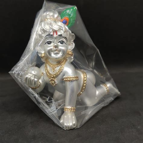 Buy Silver Sprayed Krishna Idol Online New Prasad Jewellers Jewelflix