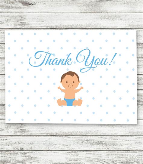 Baby Boy Thank You Cards Baby Shower Thank You Cards Boy Etsy Hong Kong