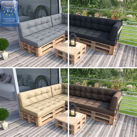 Nun noch ein paar polster oder kissen auflegen und fertig ist das gemütliche sofa! Palettenkissen Rückenlehne Palettenpolster Palettenmöbel ...