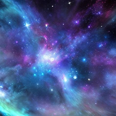 Premium Photo A Purple And Blue Galaxy With A Blue Nebula In The Center